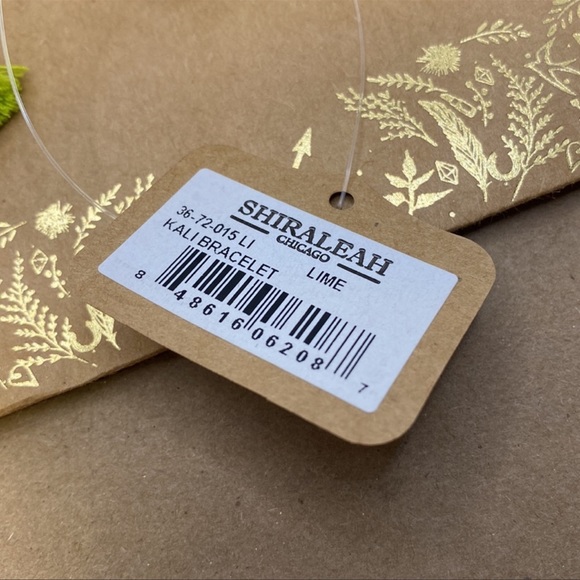 SHIRALEAH Lime and Gold Kali Bracelet NWT - Picture 4 of 4